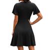Fashionable Women's Casual Floral Wrap Dress With V-Neck And Waist
