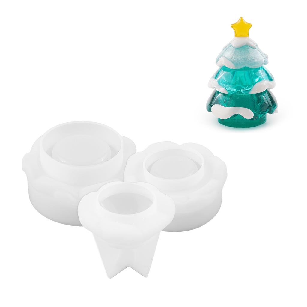 DIY Crystal Dropper Mold, Epoxy Resin, Christmas, Christmas Tree, Storage Jar, Bottle, Mirror Silicone Mold