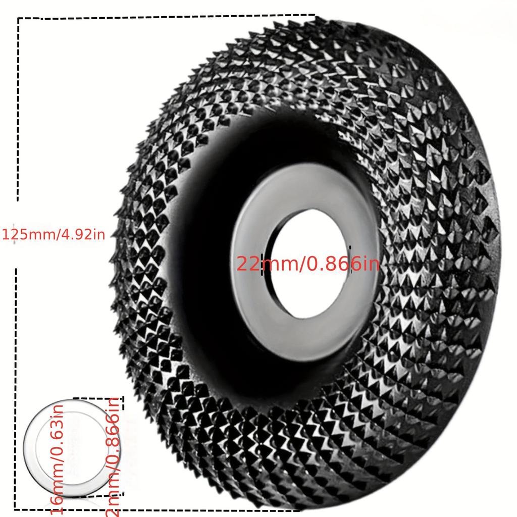 125mm Plane Bevel Angle Grinding Wheel Woods Polishing Wheel Wood Carving Sanding Tool Abrasive Disc Tools For Wood Cutting