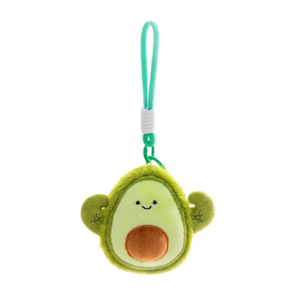 Cartoon-Frucht-Stofftierpuppe Niedlicher Anhänger Kreativer Ananas-Rucksackanhänger Exquisites Schlüsselanhänger