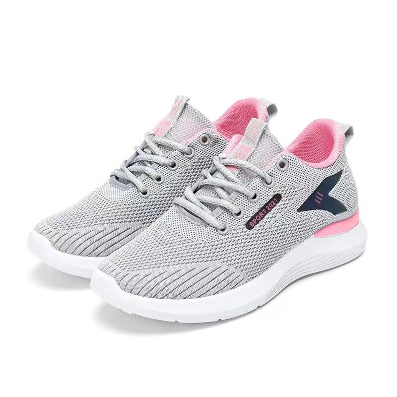 Spring little white shoes sports shoes women's lightweight soft-soled running shoes student lace-up casual shoes