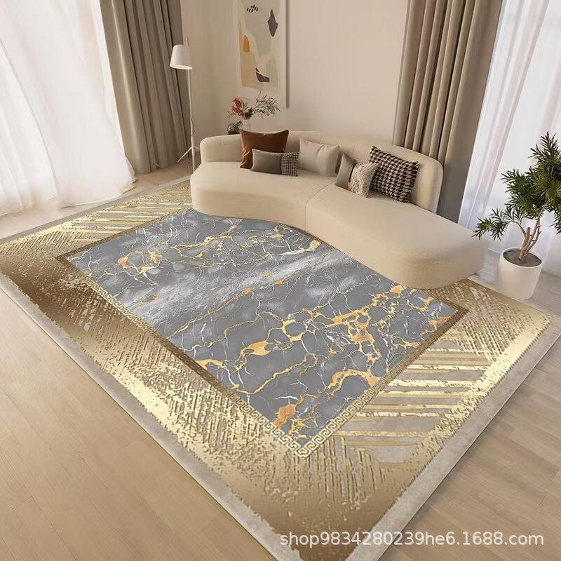 European Style Living Room Decoration Carpet Coffee Table Mat Bedroom Study Carpet Anti Slip and Wear-resistant