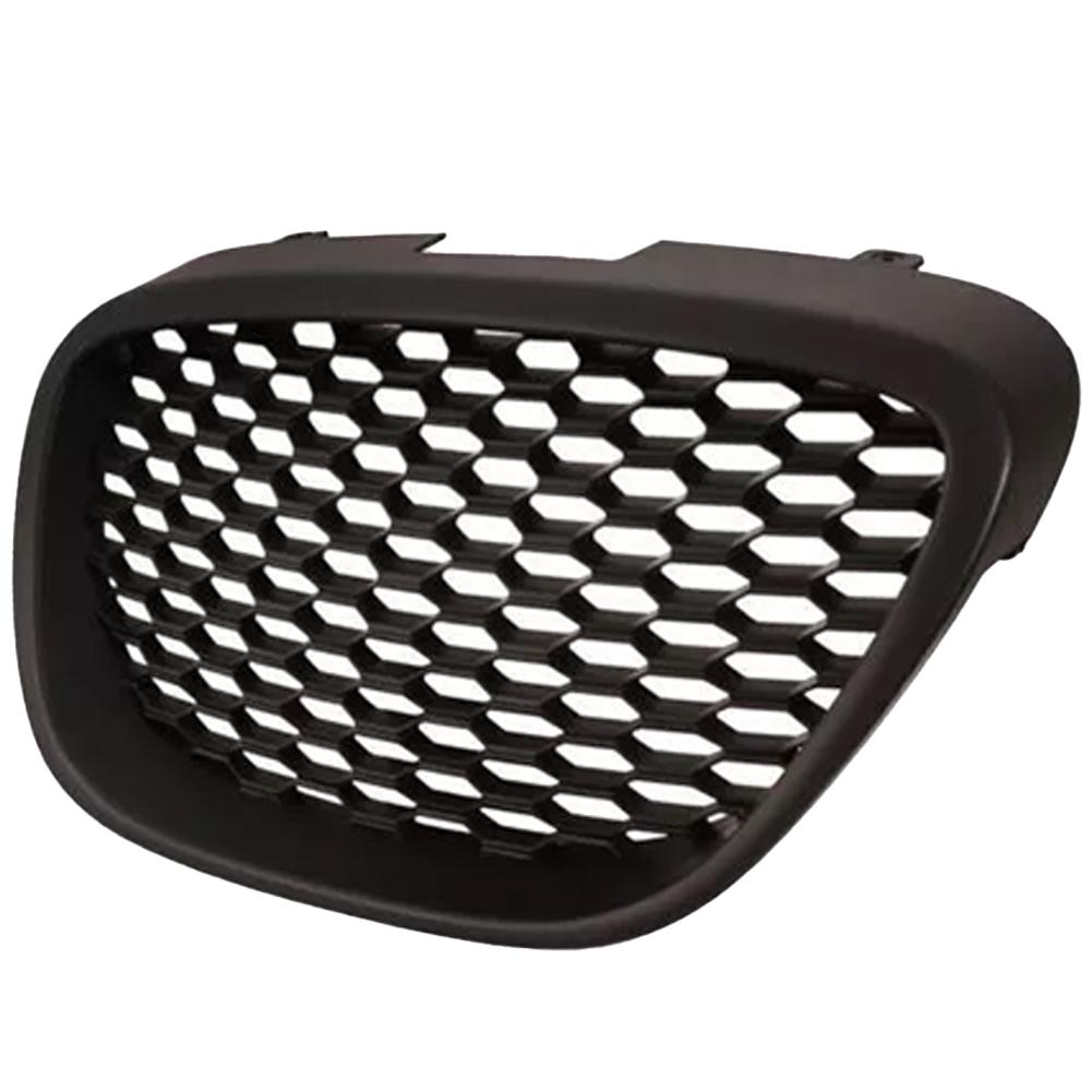 Black Mesh Debadged Grill Grille Mesh Badgeless Sport Racing Grill Compatible with Seat Leon MK2 1P 2006-2009
