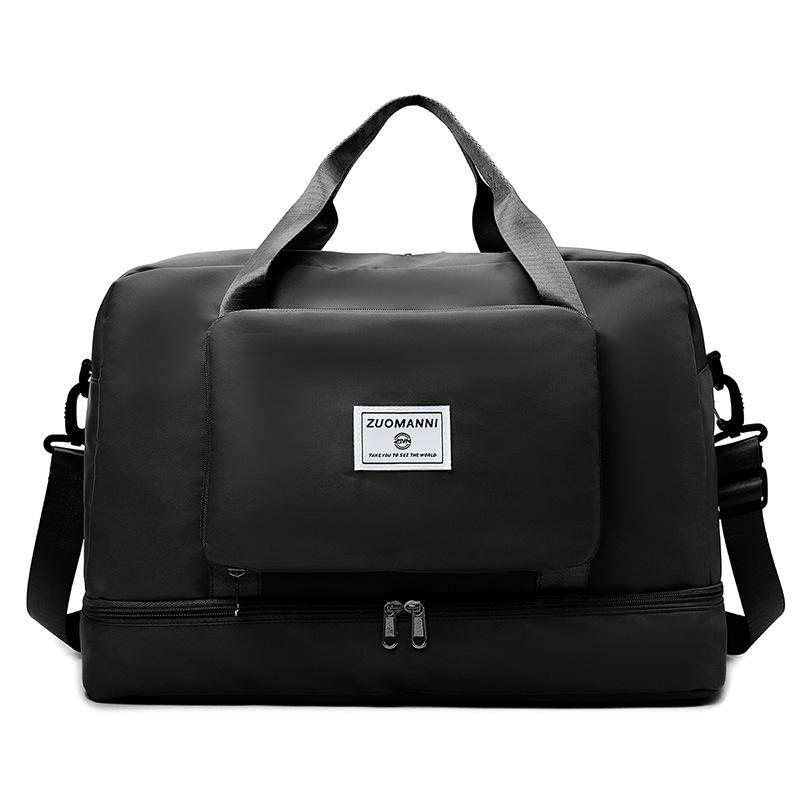 

Luggage Foldable Accommodation Maternity Storage Bag Wet and Dry Separation Fitness Swimming Short Business Trip Boarding Bag чорний
