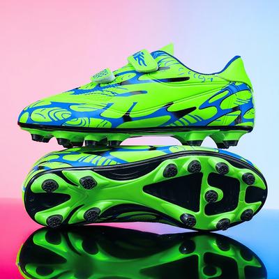 Jungen Fußballschuhe Gummi Weiche Sohle Kinder Professionelle Kunstrasen Trainingsfußballschuhe für Mädchen