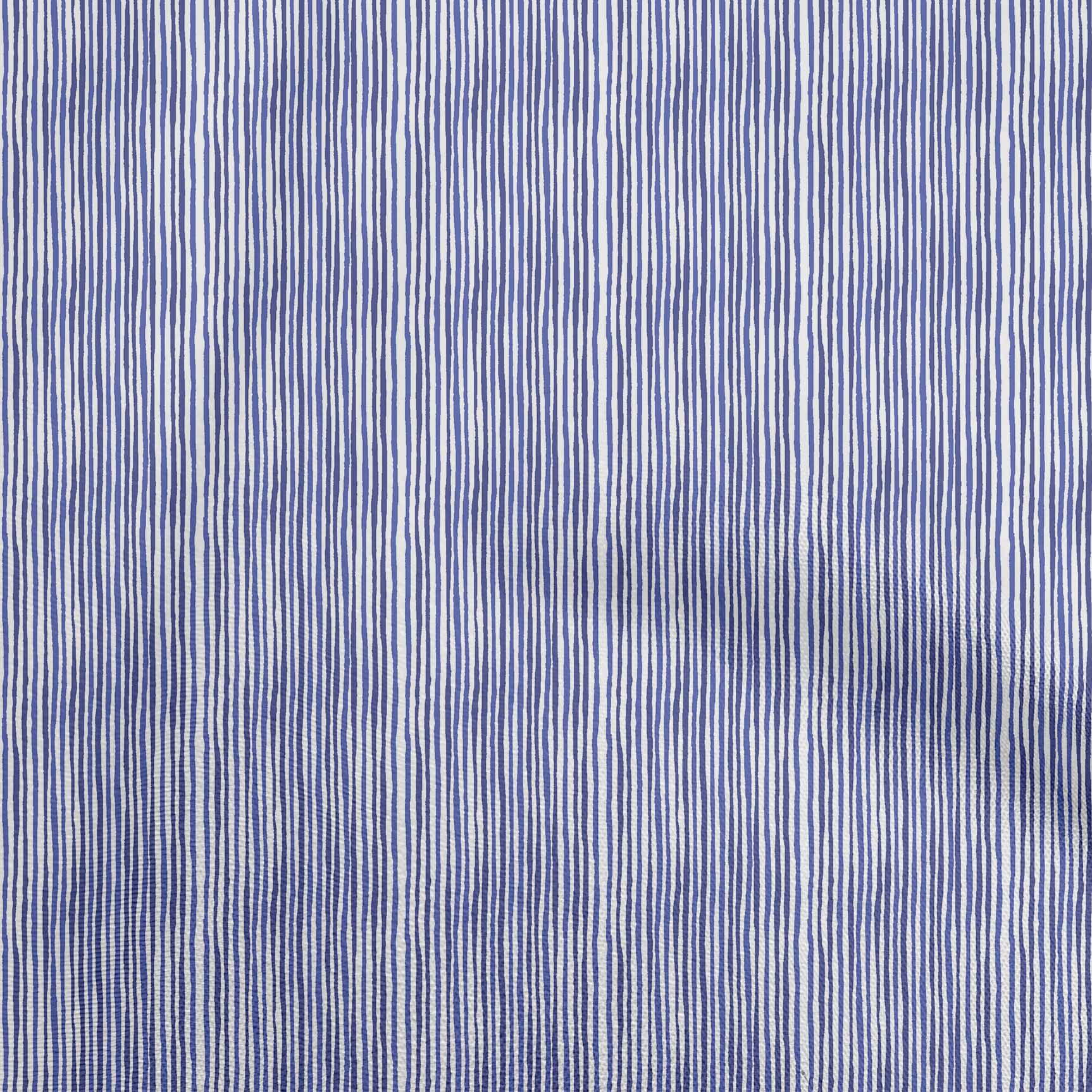 

oneOone Cotton Flex Blue Fabric Stripes Швейна тканина у дворі з принтом для шиття одягу своїми руками 40 дюймів 42 Inch Wide - Viscose Chiffon фіолетовий