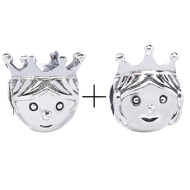 2pcs /Lot New Mom &Dad Charm Beads Fit European Style Brand Bracelets For Women Family Romantic Jewelry Gift Buy 1 Get 1 Free