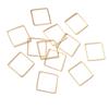 15 20 25 mm Brass Closed Square Ring Earring Wires Hoops Pendant Connectors Rings For DIY Jewelry Making Supplies Accessories