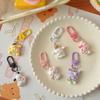 Cute Creative Tulip Animals Keychain Sweet Cartoon Anime Pendant Fashion Exquisite Backpack Hanging Ornaments Accessries Gifts