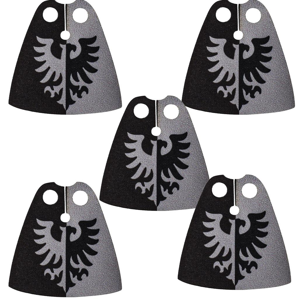 MOC Officer Cape Building Blocks Kit Medieval Lion Knights Figures Accessories Shawl Imitation Fur Cloak Bricks Toys Boys Gift