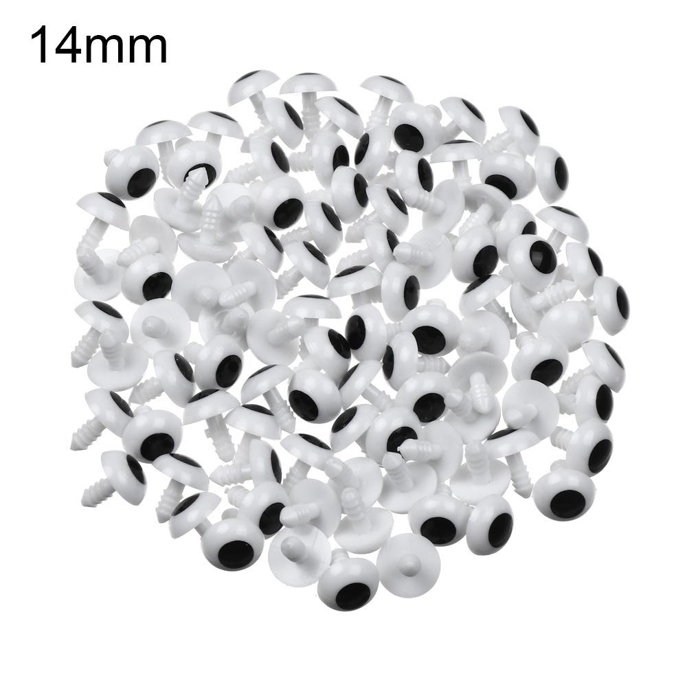 100Pcs Plastic Animal Safety Eyes For Toys Crochet Teddy Bear Stuffed For Dolls Craft Amigurumi Accessories10/12/14/16/18/20mm