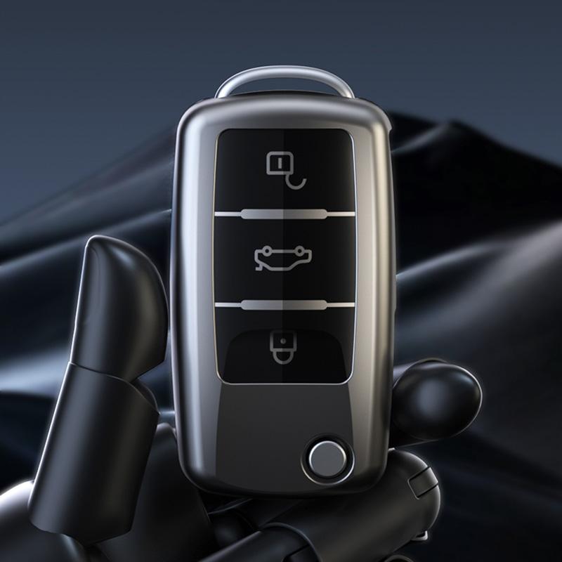 Fashion Car Key Case Cover For VW Volkswagen Golf 7 MK7 Tiguan MK2 For Seat Ateca Leon FR 2 Ibiza Skoda Octavia Kodiaq
