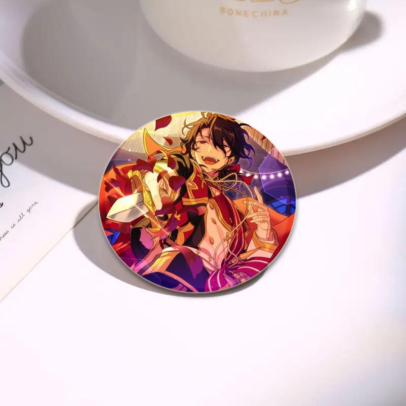 32/44/58mm Anime Ensemble Stars Pins Cartoon Characters Rei Sakuma Badge Handmade Brooches Breastpin for Backpack Clothes Gift Accessory