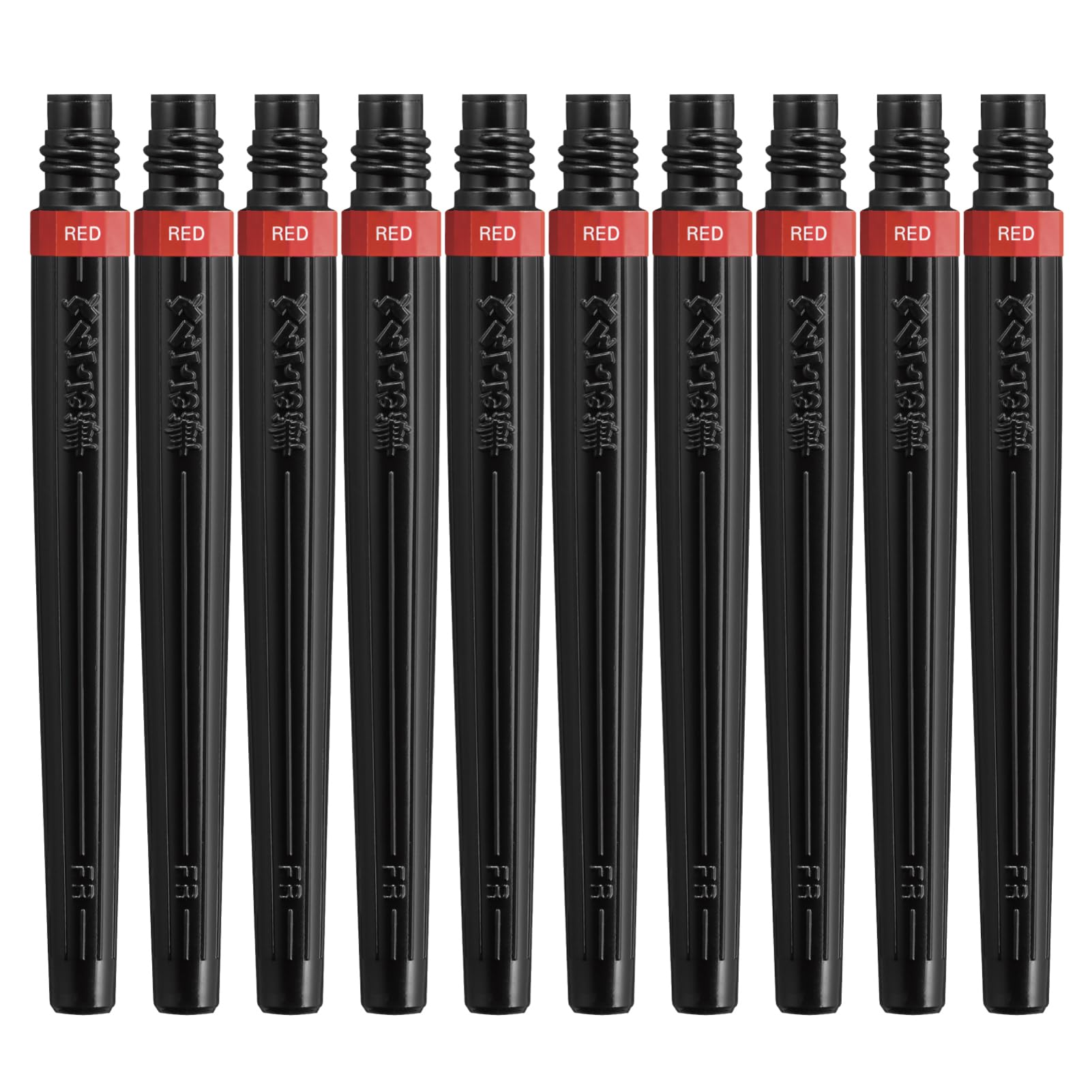 Pentel Brush Pen Cartridge Art Brush Red XFR-102 (10 pieces)