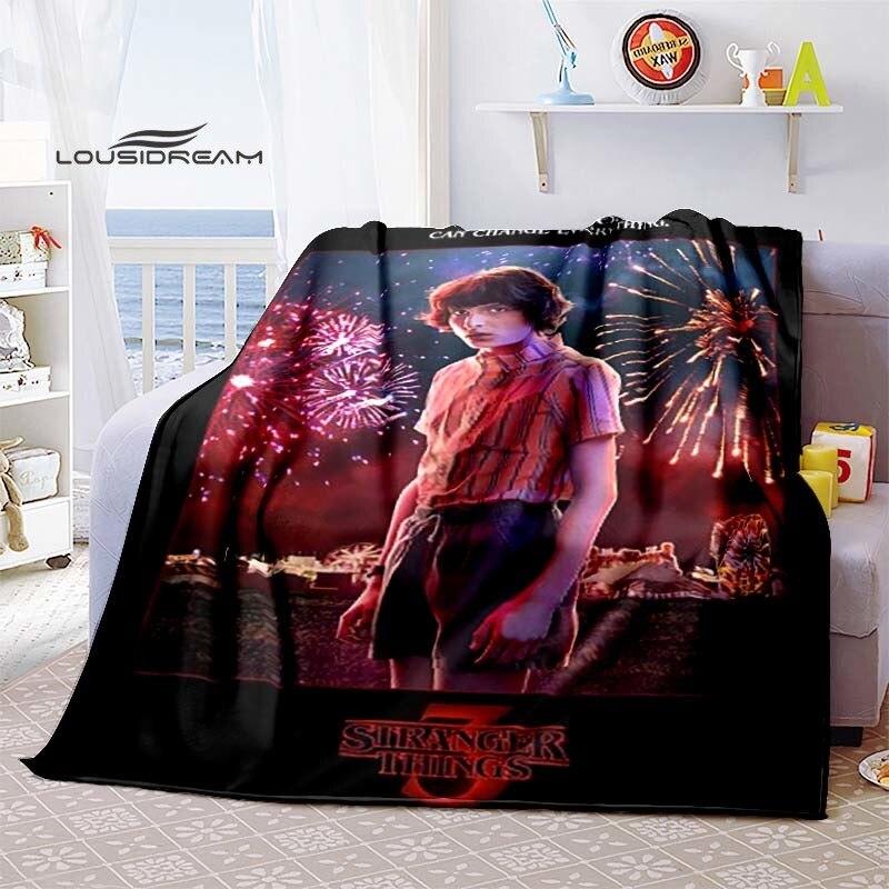 Stranger Things Supernatural Blanket Flannel Fluffy Fleece Throw Blanket Bed Linings Sofa Travel Camping Blankets