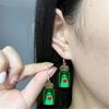 Fashionable Halloween Earrings Glowing in Dark Fashion Accessory Portable for Special Occasions Stylish Outfits