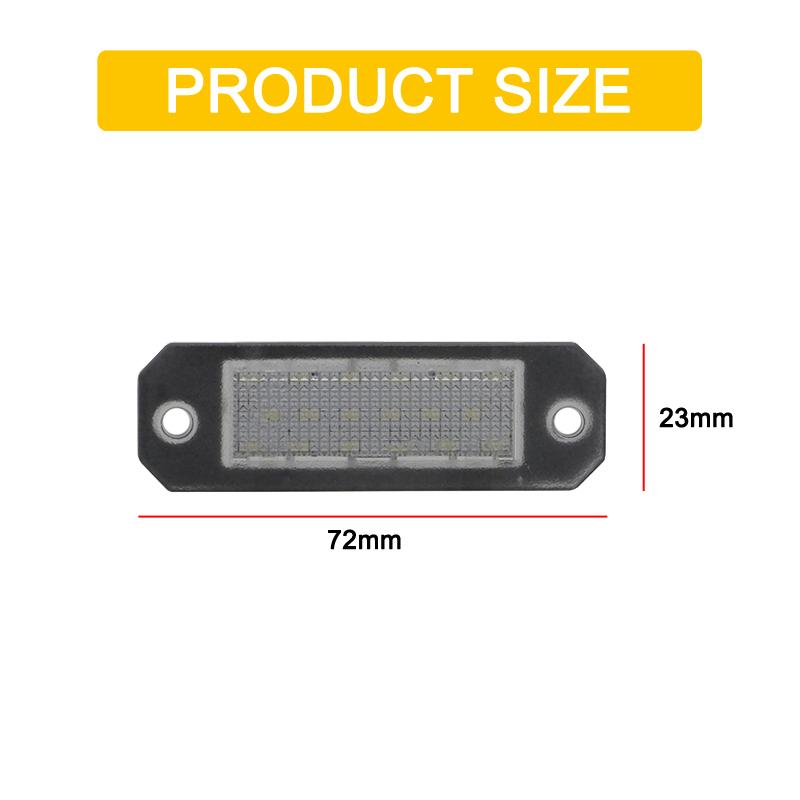 12V LED Lampa Tablicy Rejestracyjnej Do VW Transporter T5/T6 2003-2019 Caddy 2004-2017 Biały Zespół Lampy Tablicy Rejestracyjnej
