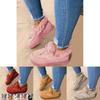 Cozy Plush Snow Shoes Women's Winter Thick Soled Round Head Slippers