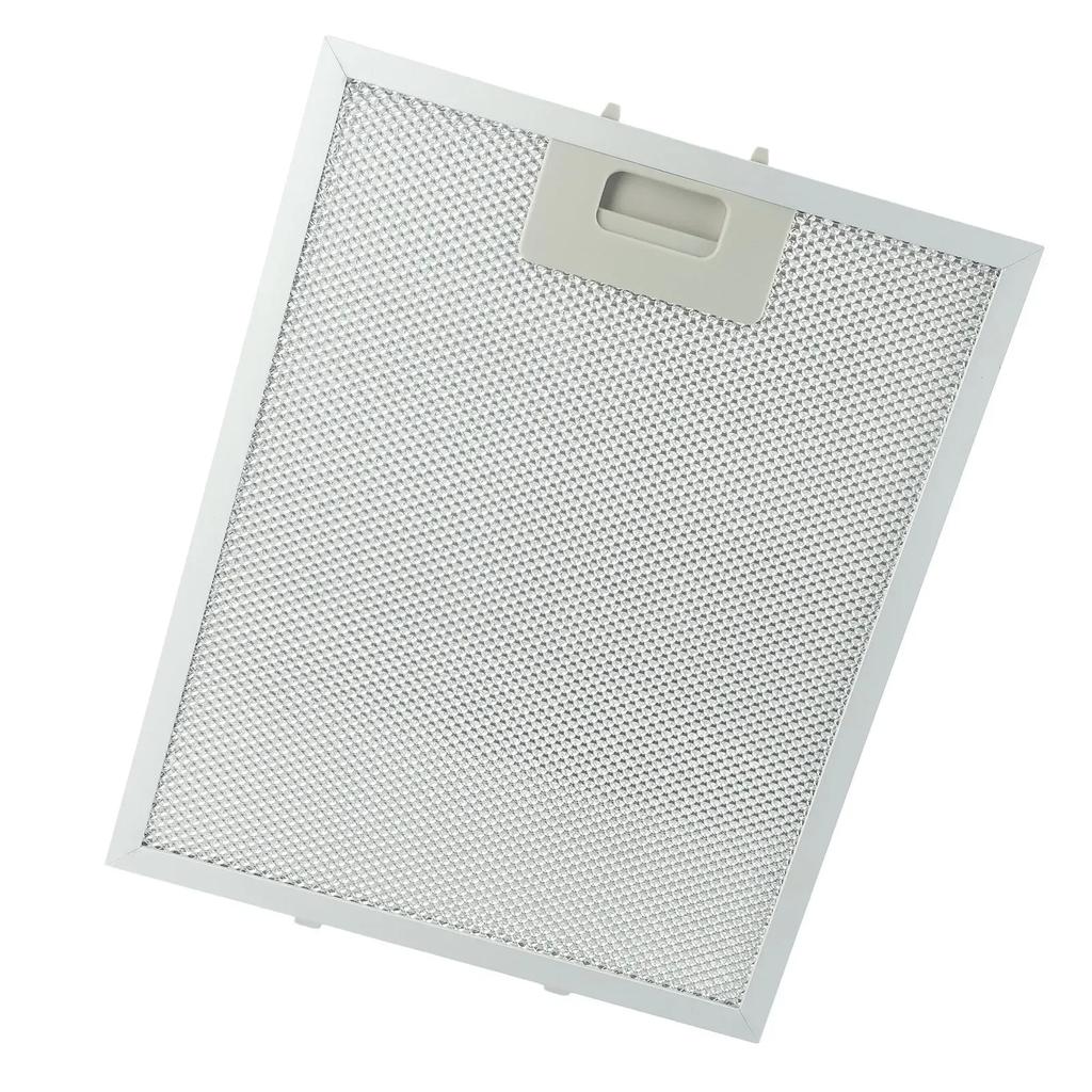1pc Silver Cooker Hood Filters Metal Mesh Extractor Vent Filter 300 X 246 X 9mm Range Hood Stainless Steel Grease Filter