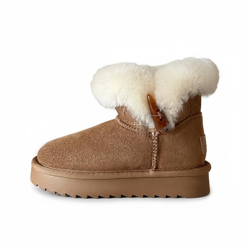 

Детские дубленки Sangpo Village на тумблерах - Толстоподошвенные и теплые для осени/зимы 25-26 (Inner Length 16.9cm)