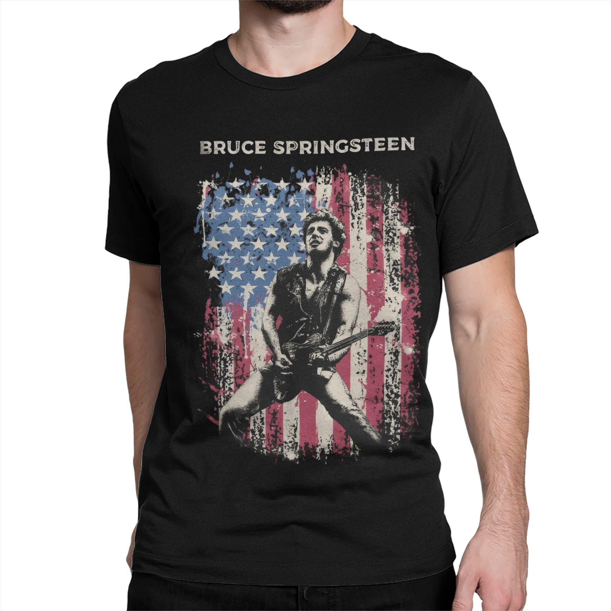 Брюс The E Street Band Спрингстин Thunder Road Футболки Мужские Женские Хлопок Смешная Футболка Футболка Одежда Идея для Подарка S