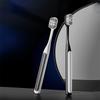2PCS Adult Toothbrush for Men Remove Tooth Stains Cigarette Stains Spiral Bristle Wide Head Medium Soft Bristle Toothbrush Set