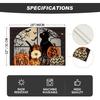 Artoid Mode Boo Black Cat Pumpk Halloween Placemats Set of 4, Trick Or Treat 12x18 Inch Seasonal Fall Holiday Table Mats for Party Kitchen Dining