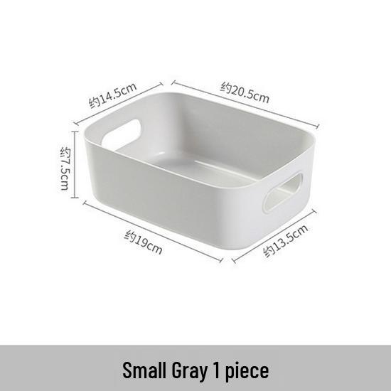 Large Capacity Portable Plastic Storage Box for Cosmetics and Snacks