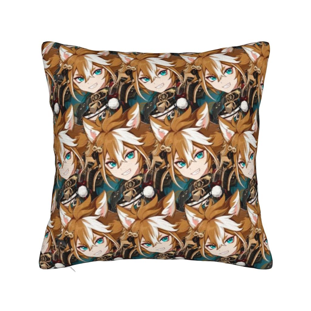 Chongyun Genshin Impact Game Pillowcase Soft Cushion Cover Decorations Throw Pillow Case Cover Bedroom Zipper