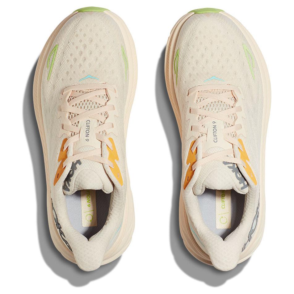 HOKA  Clifton 9 Wide Vanilla Astral Women Sneakers Cream 1132211-VLS