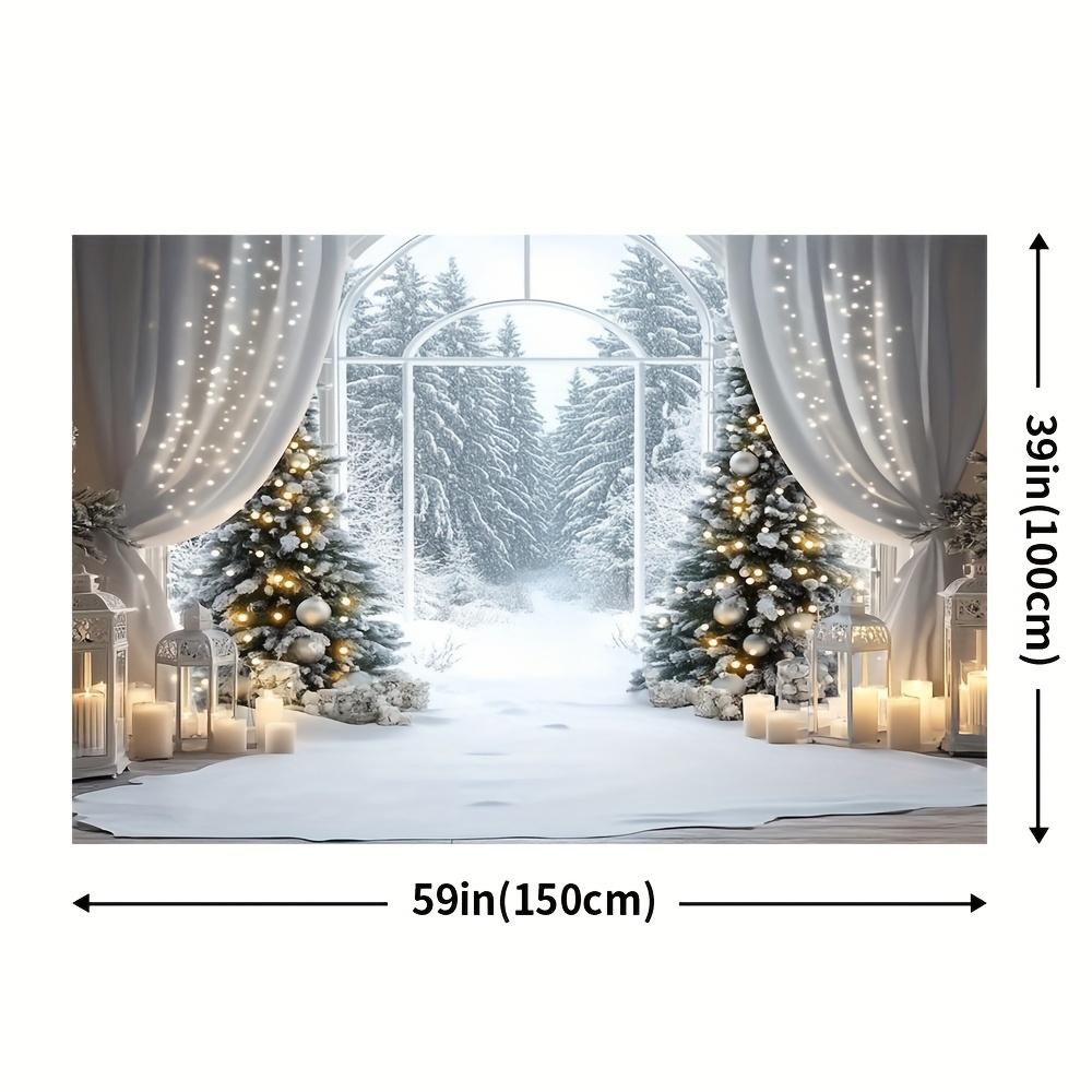 Christmas Winter Backdrop Xmas Decoration Background Winter Backdrop Decorations For Photo Studio Photo Booth Christams Party