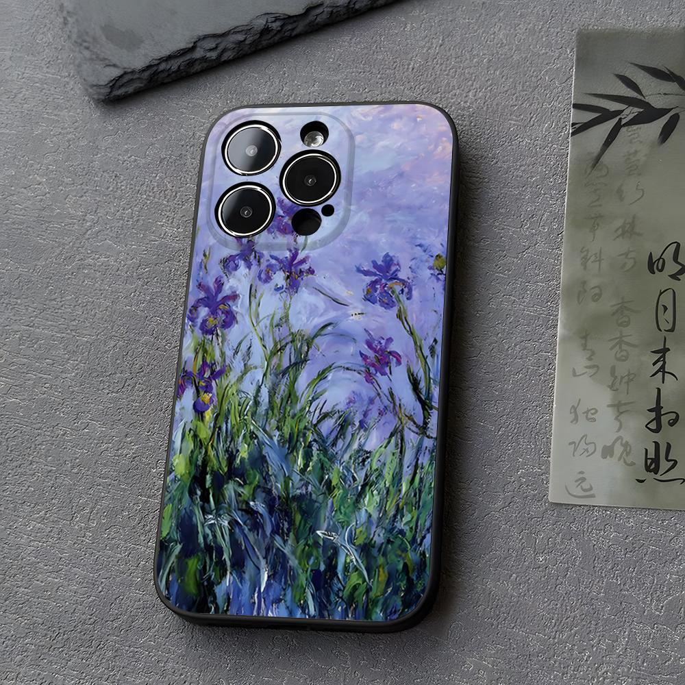 Claude Monet Impressionist Art Phone Case Funda For Iphone 13 17 16 11 15ProMax 14 12 Pro Xs Max Mini Xr X 7 8 6 6s Plus Covers