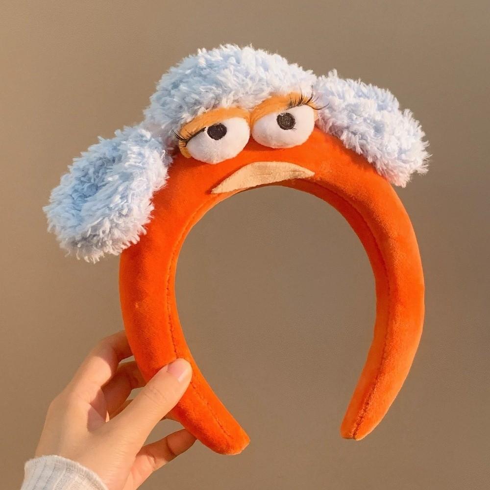 Colorful and Vibrant Big Eyes Plush Headband Hair Accessories Girls Cartoon Hairband  Women