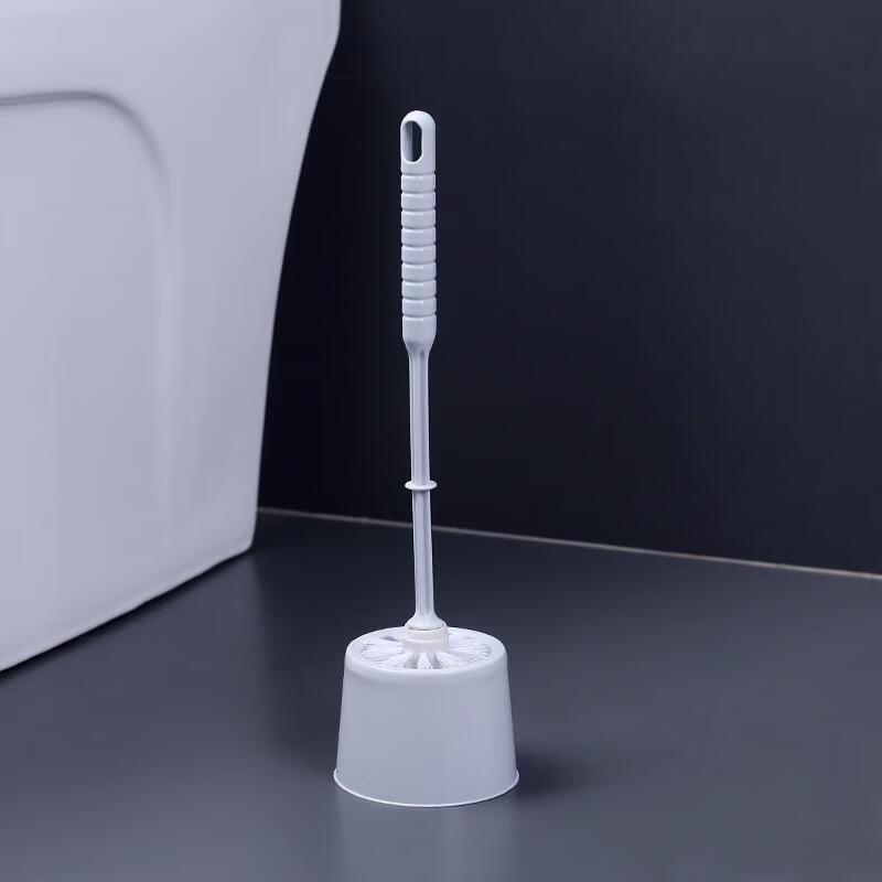Punch-Free Wall-Mounted Toilet Brush with Base