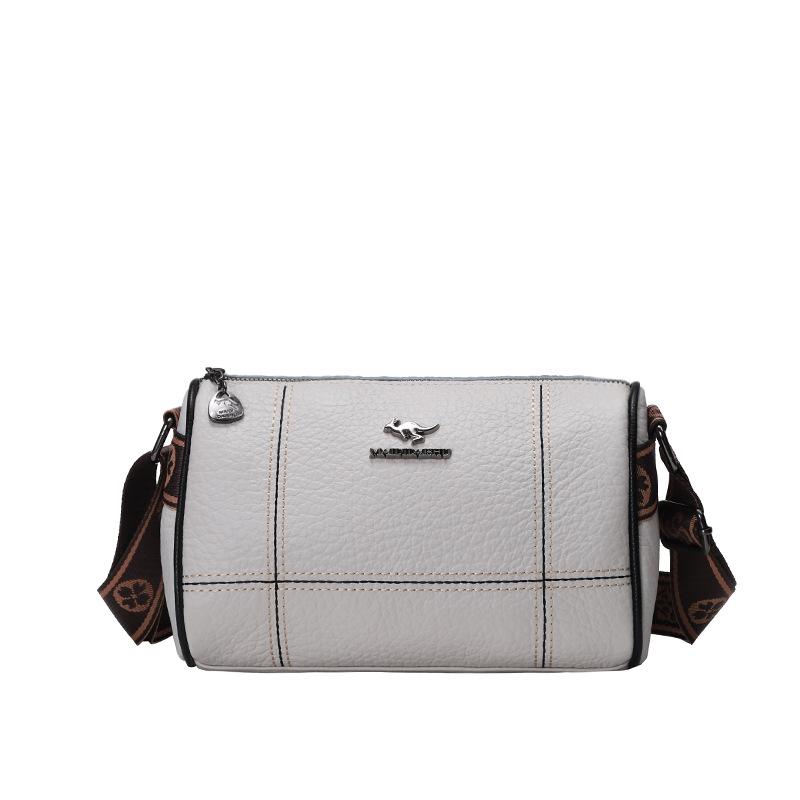 

Новая женская сумка широкий плечевой ремень ретро мягкая кожа сумка-подушка модная большая вместимость плечевая сумка-мессенджер one size fits all белый