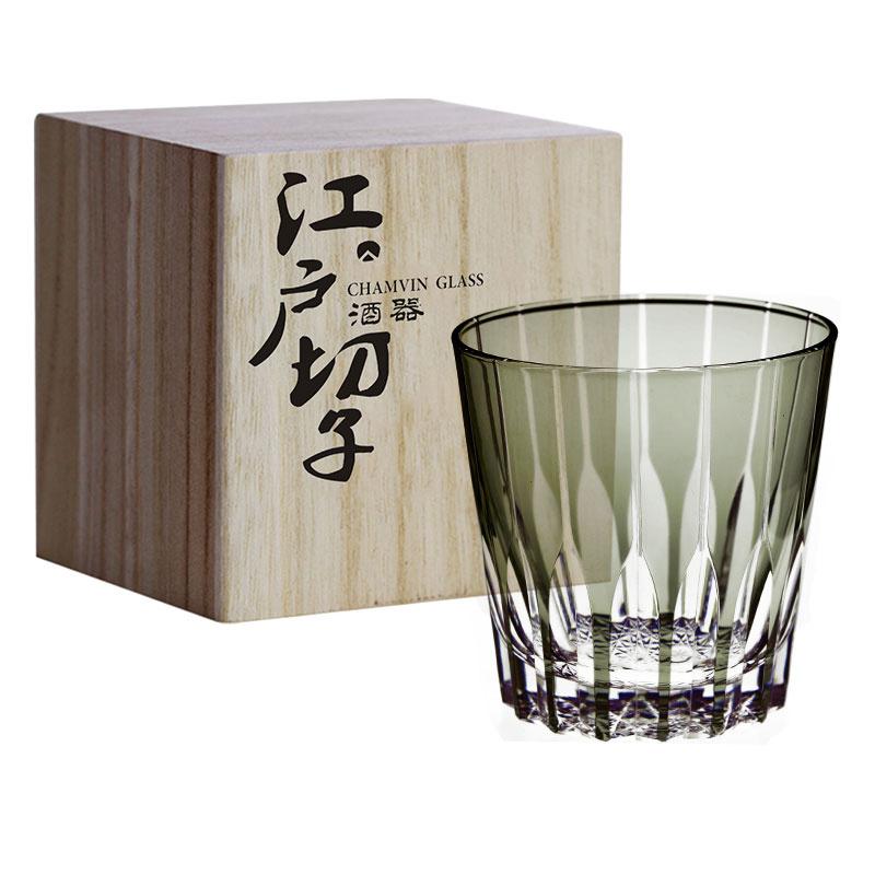Japan Edo Kiriko Crystal Old Fashioned Glass Top Level Kagami Asterism Engrave Whisky Snifter Brandy Tumbler Starburst Wine Cup