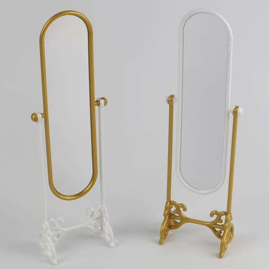 Miniature Mirror Lightweight Eye-catching Plastic Home Furnishings Dollhouse Mirror for Micro Landscape