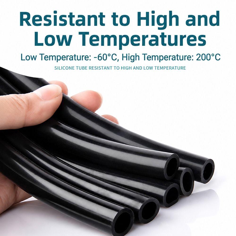1Pcs Black Flexible Rubber Hose ID2-6mm Water Pipe Durable Garden Pipe  for Drink Water Faucet