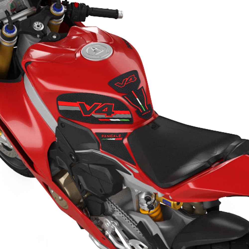 For 2025 Panigale Street Fighter V4 S/V4S Motorcycle Accessories Non-Slip Side Fuel Tank Pad, Anti-Slip Fuel Tank Sticker [Parallel Import]