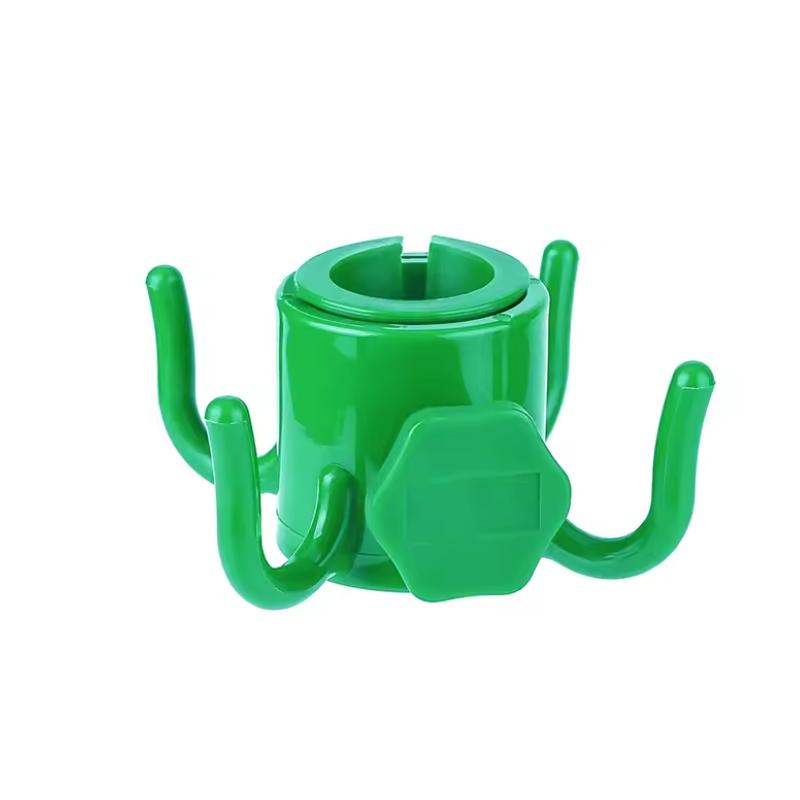 Beach Sunshade Umbrella Hook Hanging Rack Solid Color 4 Prongs Outdoor Camping Trip Clasp For Towels Bags Hats Sunglasses-1/2Pcs