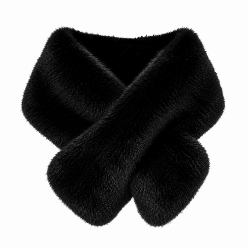 Long Plush Faux Fur Wrap Faux Fox Fur Faux Fur Cape Fashion Faux Fur Jackets Women