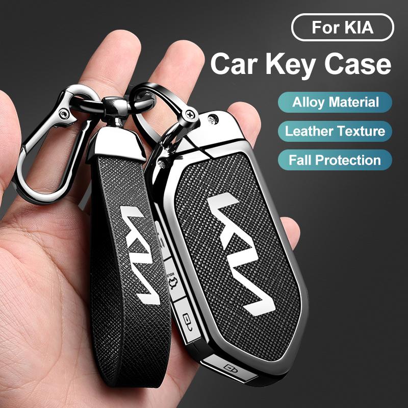 Zinc Alloy Car Remote Car Key Case Cover for Kia KN EV9 Picanto GT Line Carnival Seltos Sorento Morning K5 KA4 EV3 2024Accessory
