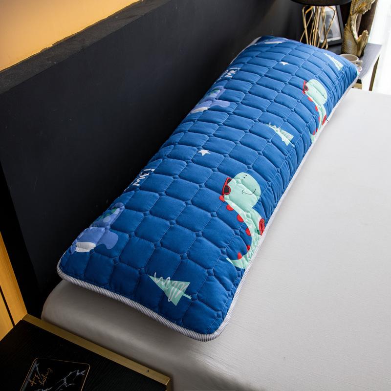 Cotton Padded Long Pillowcase Waterproof Pillowcase for Two People Thickened and Lengthened By 1.2 Meters 1.5M1.8 Household Long Pillowcase