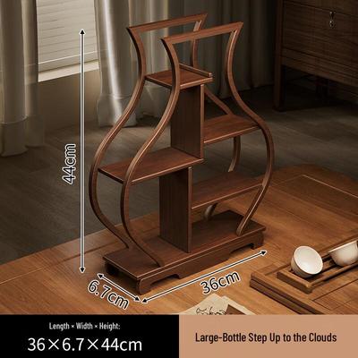 Chaxun Solid Wood Tea Table Curio Shelf