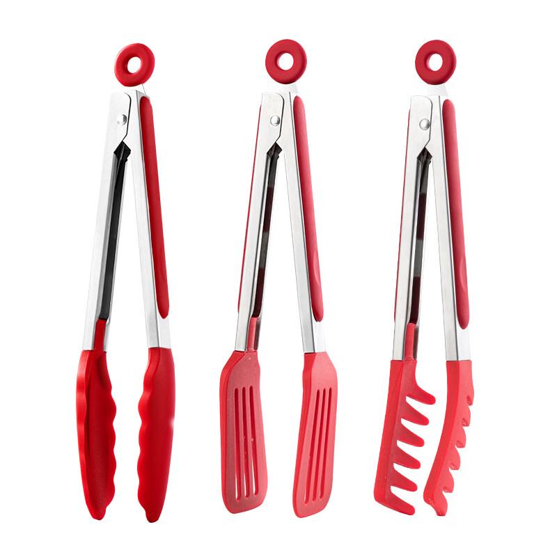 SMVP 3-Piece Stainless Steel Food Tongs Set