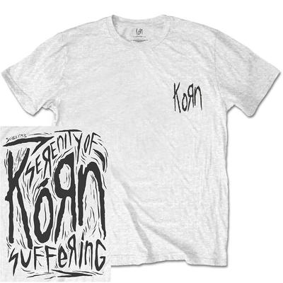 Korn Zerkratzter Typ Weißes Hemd S M L XL XXL Offizielles Band Merch