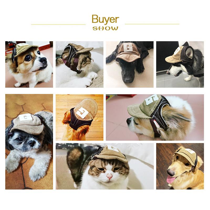 Klobouky pro domácí mazlíčky Prodyšné Roztomilé letní Baseballová čepice na opalování s otvory pro uši Pro malého středního velkého psa Venkovní doplňky Turistika Sport