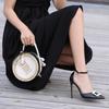 Summer new women's accessories rhinestone pointed high heels large size fashion single shoes women