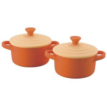 fleur Silicone Steamer and Cocotte Set, Orange, 2237-031
