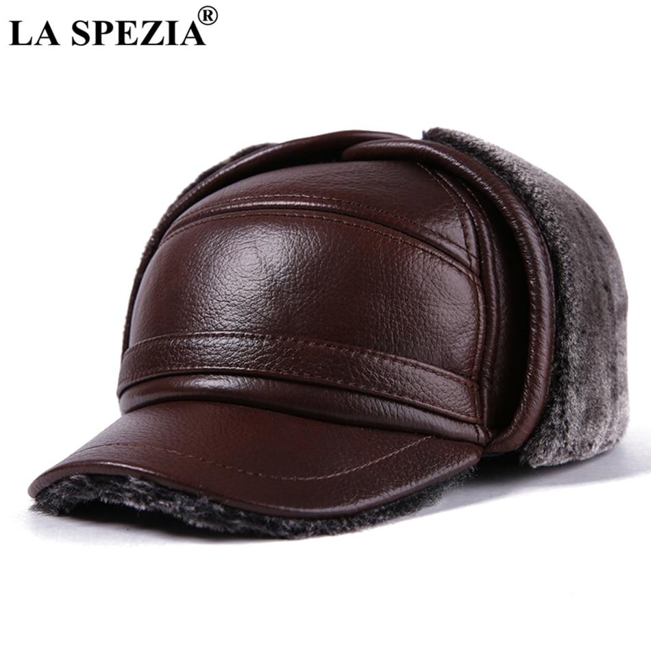 Buy Winter Bomber Hat Men Russian Brown 